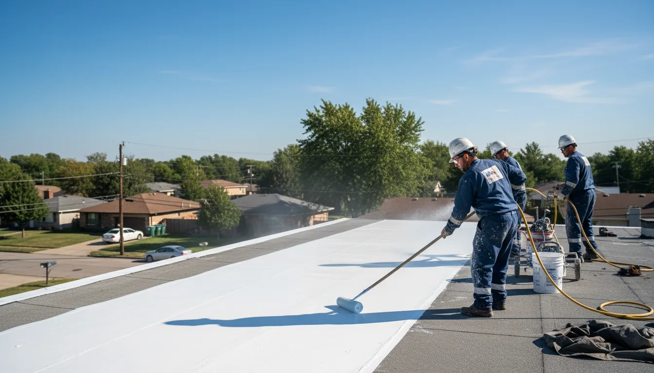 Commercial roof coating in Burton, MI near me
